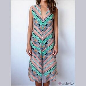 Tommy Bahama-NWT Large The Grand Isle lined midi shift dress with pockets. New!